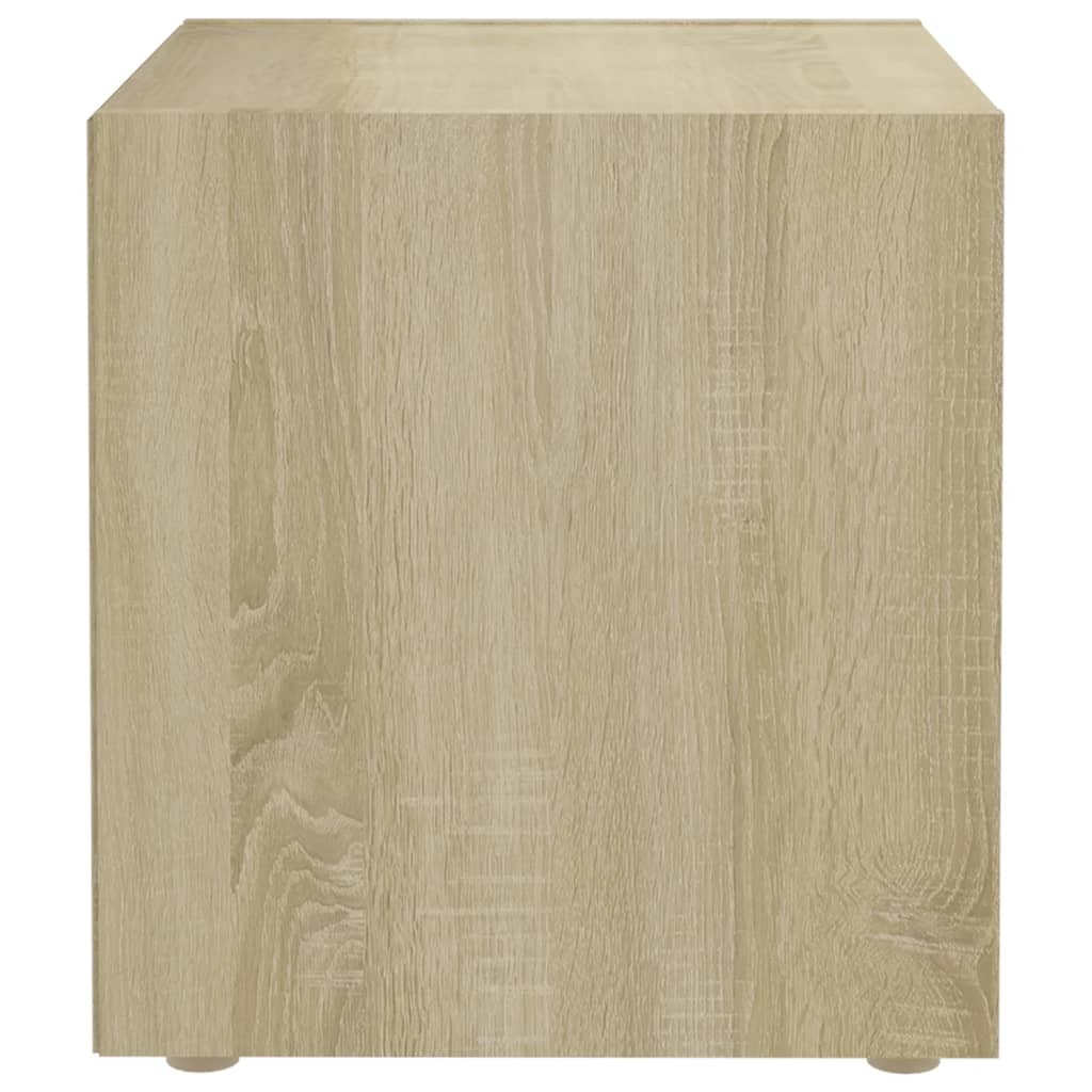 VidaXL Tv-meubel 37x35x37 cm bewerkt hout sonoma eikenkleurig