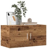 VidaXL Wandkast 80x39x40 cm bewerkt hout oud houtkleurig