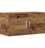 VidaXL Wandkast 80x39x40 cm bewerkt hout oud houtkleurig