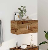 VidaXL Wandkast 80x39x40 cm bewerkt hout oud houtkleurig