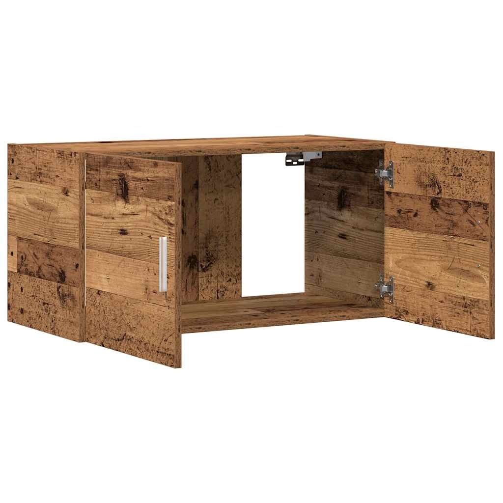 VidaXL Wandkast 80x39x40 cm bewerkt hout oud houtkleurig