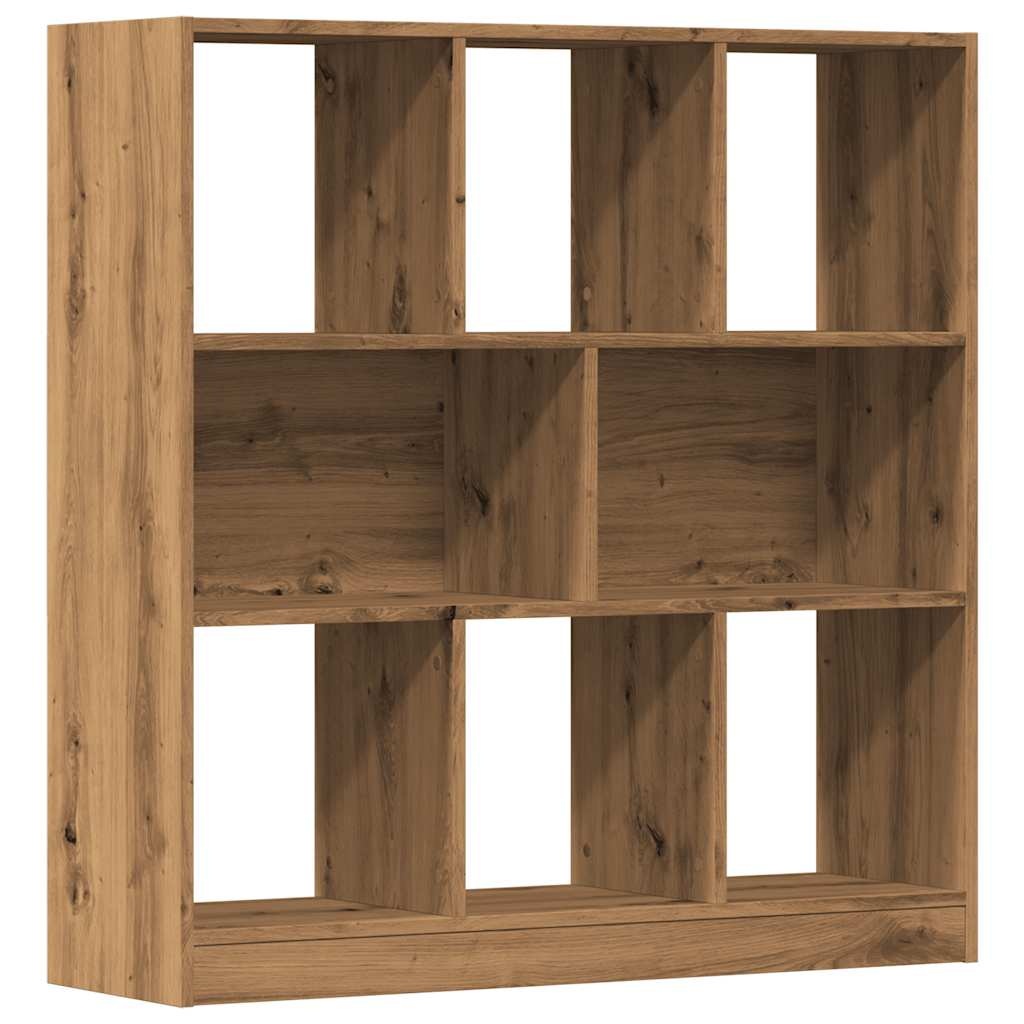 VidaXL Boekenkast 97,5x29,5x100 cm bewerkt hout artisanaal eikenkleur