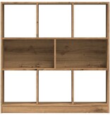 VidaXL Boekenkast 97,5x29,5x100 cm bewerkt hout artisanaal eikenkleur