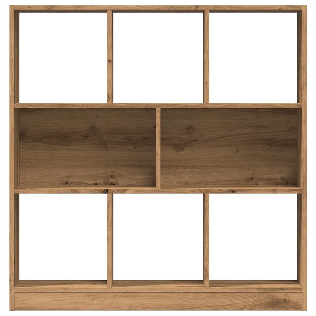 VidaXL Boekenkast 97,5x29,5x100 cm bewerkt hout artisanaal eikenkleur