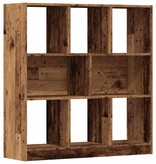 VidaXL Boekenkast 97,5x29,5x100 cm bewerkt hout oud houtkleurig