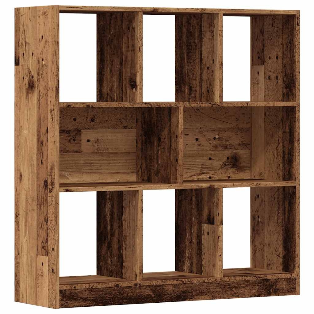 VidaXL Boekenkast 97,5x29,5x100 cm bewerkt hout oud houtkleurig