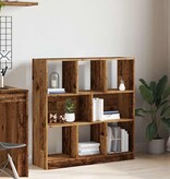 VidaXL Boekenkast 97,5x29,5x100 cm bewerkt hout oud houtkleurig