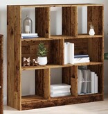 VidaXL Boekenkast 97,5x29,5x100 cm bewerkt hout oud houtkleurig