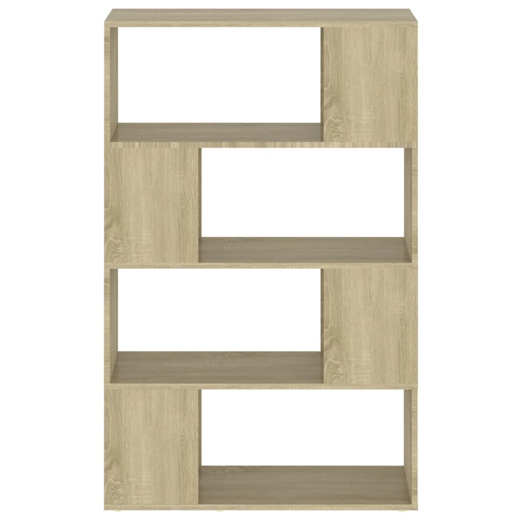 VidaXL Boekenkast/kamerscherm 80x24x124,5 cm bewerkt hout sonoma eiken