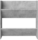 VidaXL Wandschoenenkast 60x18x60 cm spaanplaat betongrijs