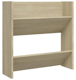 VidaXL Wandschoenenkast 60x18x60 cm spaanplaat sonoma eikenkleurig
