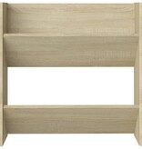 VidaXL Wandschoenenkast 60x18x60 cm spaanplaat sonoma eikenkleurig