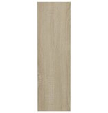VidaXL Wandschoenenkast 60x18x60 cm spaanplaat sonoma eikenkleurig