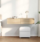 VidaXL Wandschap met lades 100x36x19 cm bewerkt hout sonoma eikenkleur