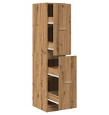 VidaXL Apothekerskast 30x41x144,5 cm bewerkt hout artisanaal eiken