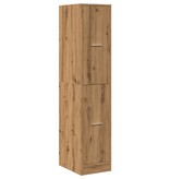 VidaXL Apothekerskast 30x41x144,5 cm bewerkt hout artisanaal eiken