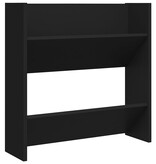 VidaXL Wandschoenenkast 60x18x60 cm bewerkt hout zwart