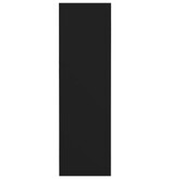 VidaXL Wandschoenenkast 60x18x60 cm bewerkt hout zwart