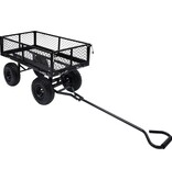 VidaXL Tuinwagen 250 kg zwart