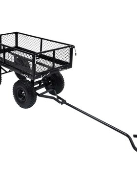 VidaXL Tuinwagen 250 kg zwart