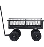 VidaXL Tuinwagen 250 kg zwart