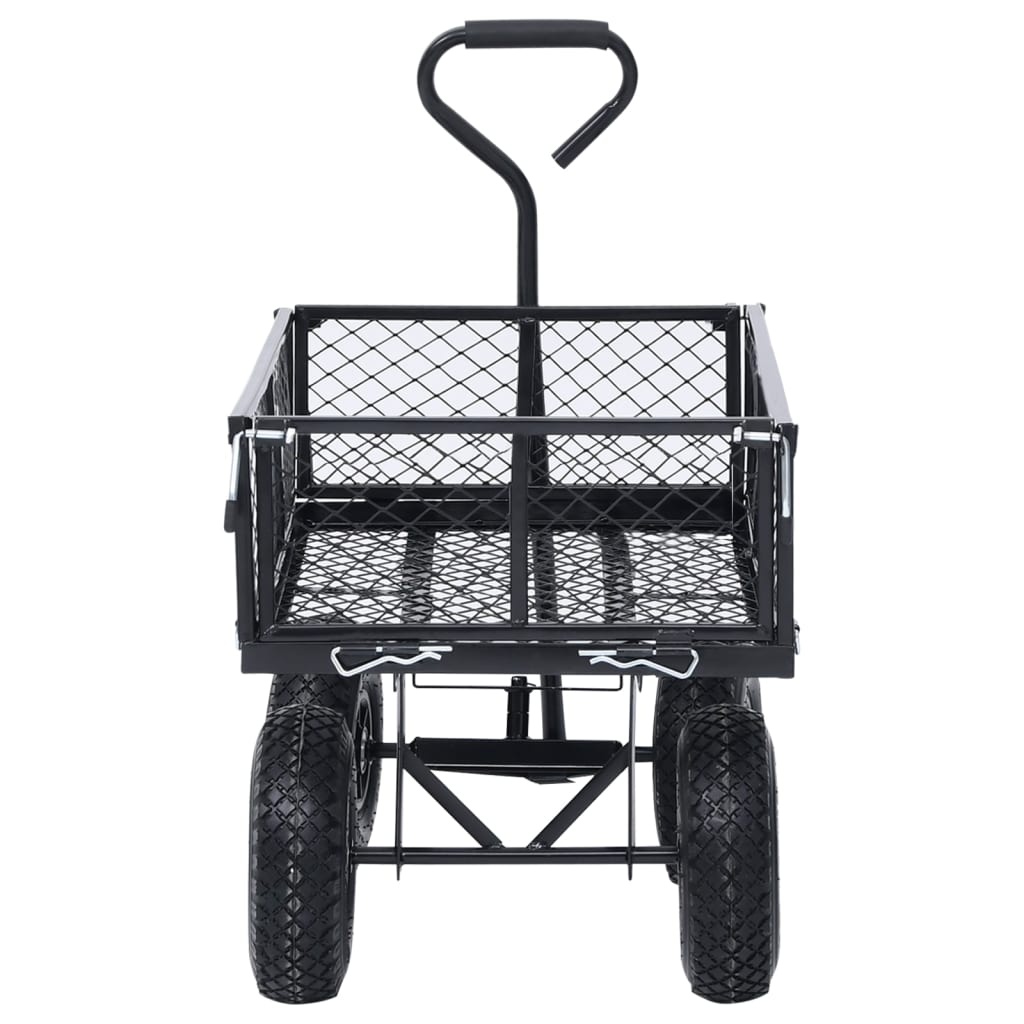 VidaXL Tuinwagen 250 kg zwart