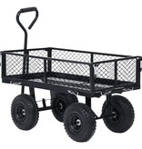 VidaXL Tuinwagen 250 kg zwart