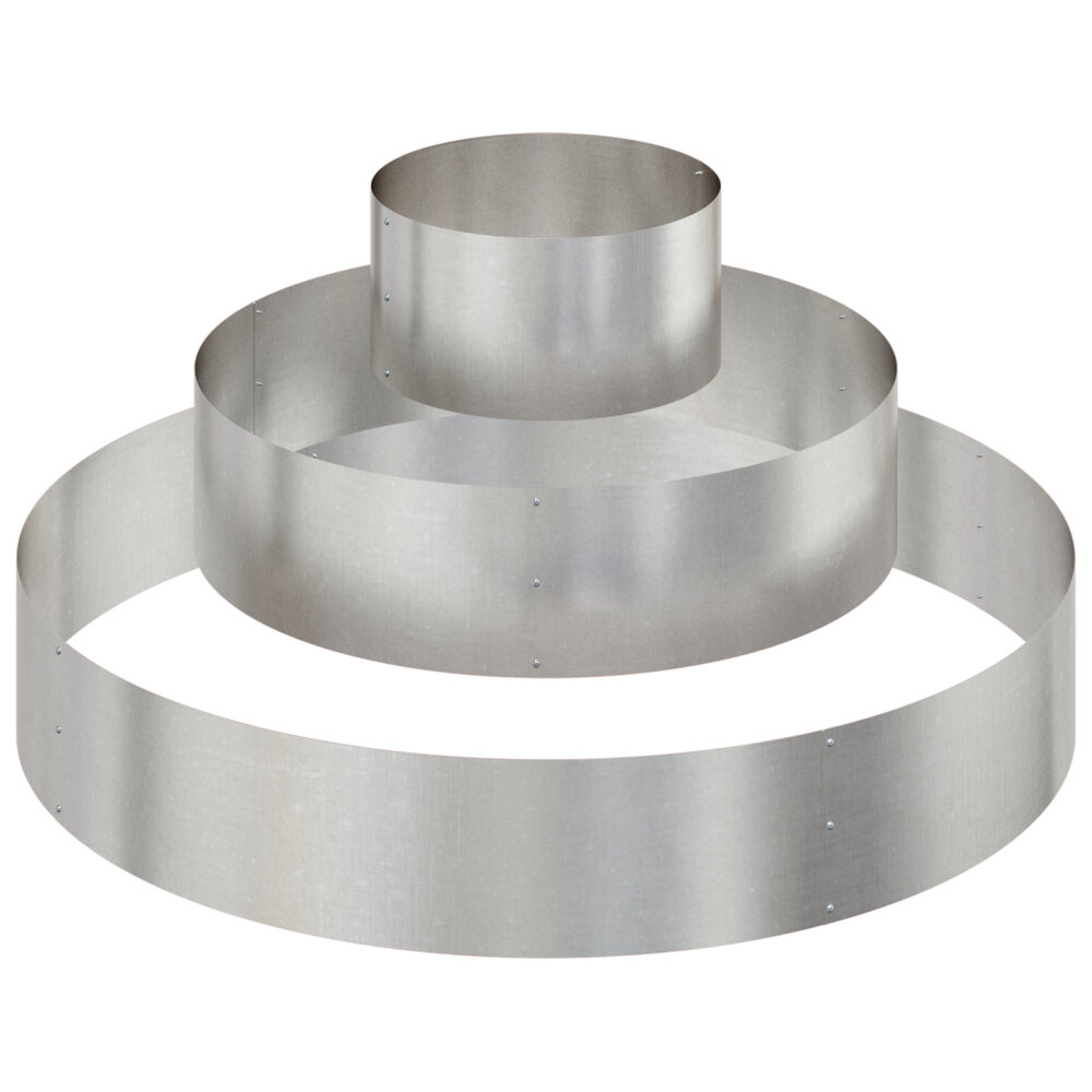 VidaXL Roestvrijstalen Planter Roestvrijstaal Ø 120 cm Duurzaam Stijlvol