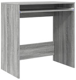 VidaXL Computer Bureau Grijs Sonoma Samengesteld hout Compact Eenvoudig