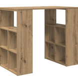 VidaXL Hoekbureau Artisan eiken Bewerkt hout Middelgroot Strak