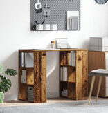 VidaXL Hoekbureau Oude Hout Massief gerecycled hout Medium Hoekbureau