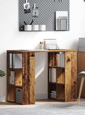 VidaXL Hoekbureau Oude Hout Massief gerecycled hout Medium Hoekbureau