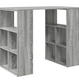 VidaXL Hoekbureau Grijs Sonoma Spaanplaat Middel Hoekbureau