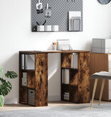 VidaXL Hoekbureau Gerookt eiken Bewerkt hout Middelgroot Hoekbureau