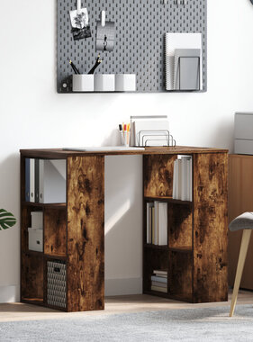 VidaXL Hoekbureau Gerookt eiken Bewerkt hout Middelgroot Hoekbureau