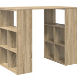 VidaXL Hoekbureau Sonoma eiken MDF Middelgroot Sonoma Eiken Hoekbureau