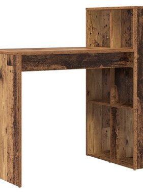 VidaXL Schrijfbureau Oud hout Bewerkt hout Standaard Opslag