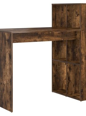 VidaXL Schrijfbureau Gerookt eiken Bewerkt hout Middelgroot