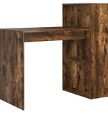 VidaXL Schrijfbureau Gerookt eiken Bewerkt hout Middelgroot