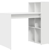 VidaXL Schrijfbureau Wit Engineered Wood Middelgroot Opslag