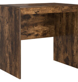 VidaXL Bureau Gerookt Eiken 80x50x76 cm Bewerkt Hout