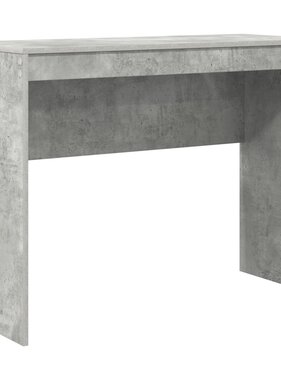 VidaXL Schrijfbureau Beton grijs Spaanplaat met beton grijze afwerking