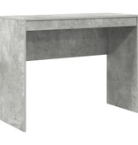 VidaXL Schrijfbureau Beton grijs Spaanplaat met beton grijze afwerking