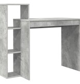 VidaXL Schrijfbureau Beton grijs Beton-effect laminaat, samengesteld hout