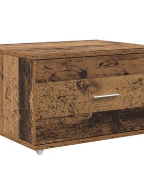 VidaXL Ladekast Oud Hout Spaanplaat Middelgroot Ladekast Rechthoekig
