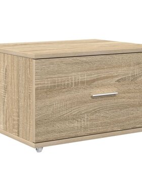 VidaXL Lade Kast Sonoma eik Spaanplaat Medium Lade Kast Rechthoekig