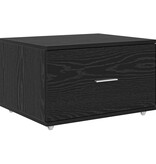 VidaXL Lade Kast Zwart eiken Engineered wood Compact Lade Kast