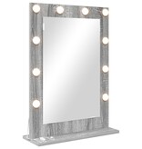 VidaXL Kaptaal Spiegel Grijs sonoma Spaanplaat, Glas 70 x 50 x 18 cm