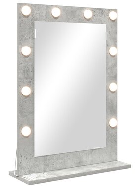 VidaXL Make-up Spiegel Beton Grijs 70 x 50 x 18 cm Spiegel