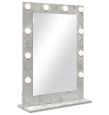 VidaXL Make-up Spiegel Beton Grijs 70 x 50 x 18 cm Spiegel